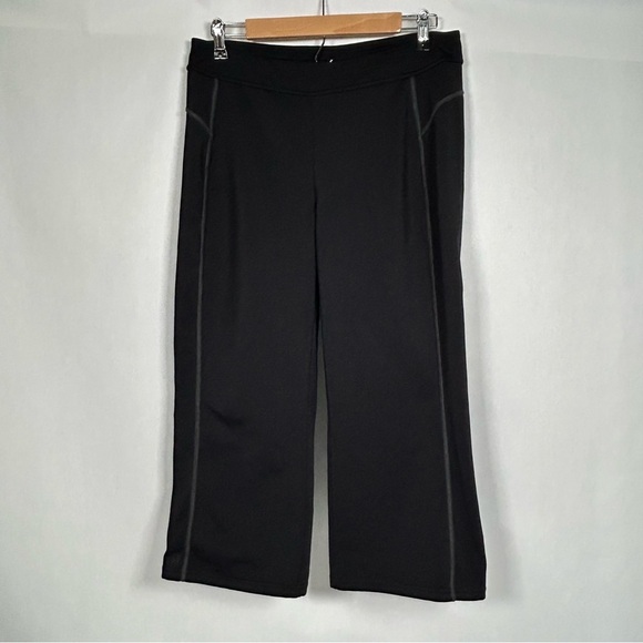 Athleta Charcoal Textured Pants Women’s Size L - Picture 1 of 9